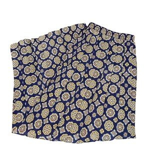 Vintage Leslie Fay Skirt Women’s 16 Patterned Pleated Maxi Fall Winter Patterned